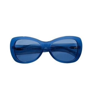 Dries Van Noten Blue Linda Farrow Edition‎ Acetate Sunglasses Model DVN19517